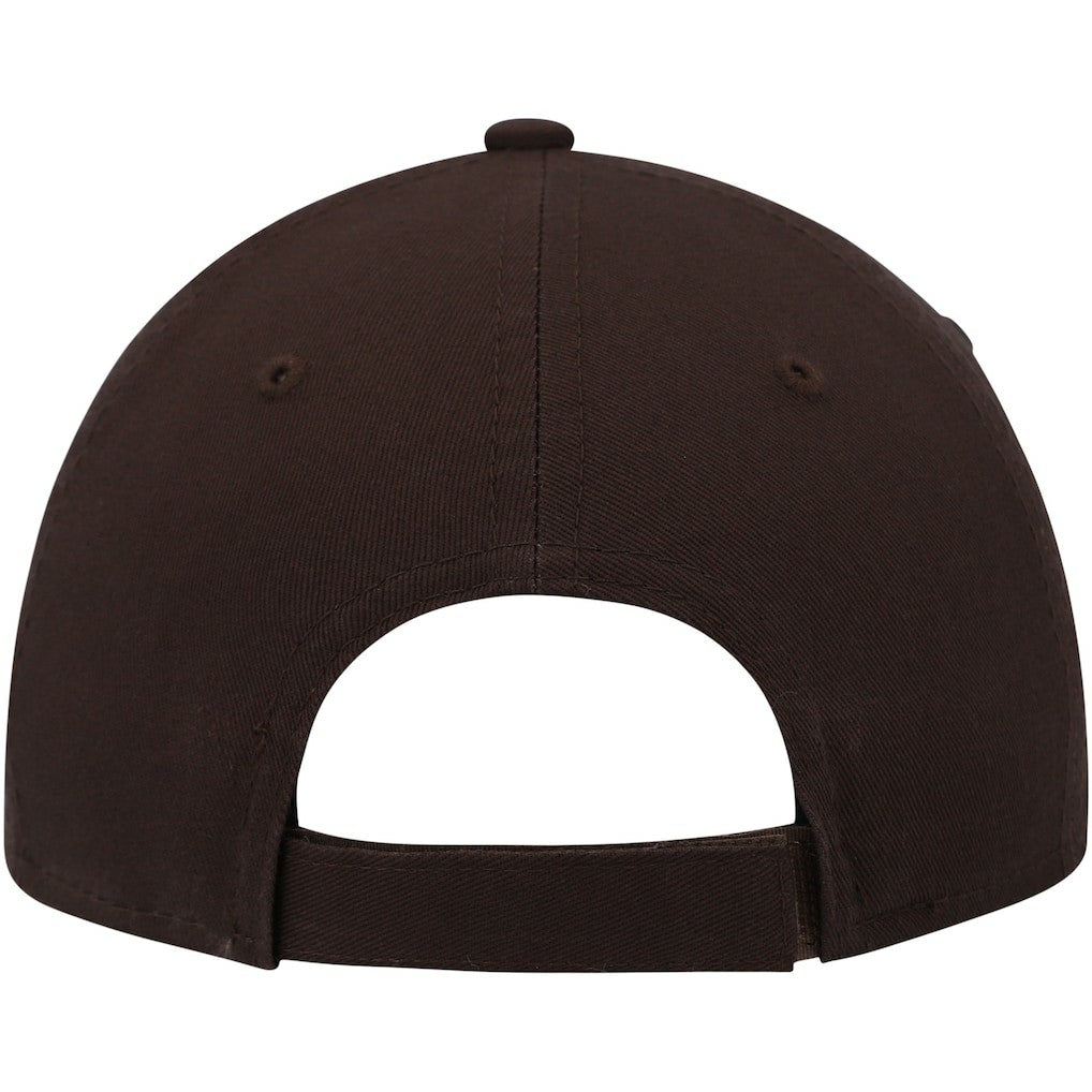 Cleveland Browns New Era Women's Simple 9FORTY Adjustable Hat - Brown - NFL