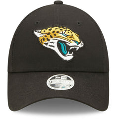 Jacksonville Jaguars New Era Women's Simple 9FORTY Adjustable Hat - Black - NFL