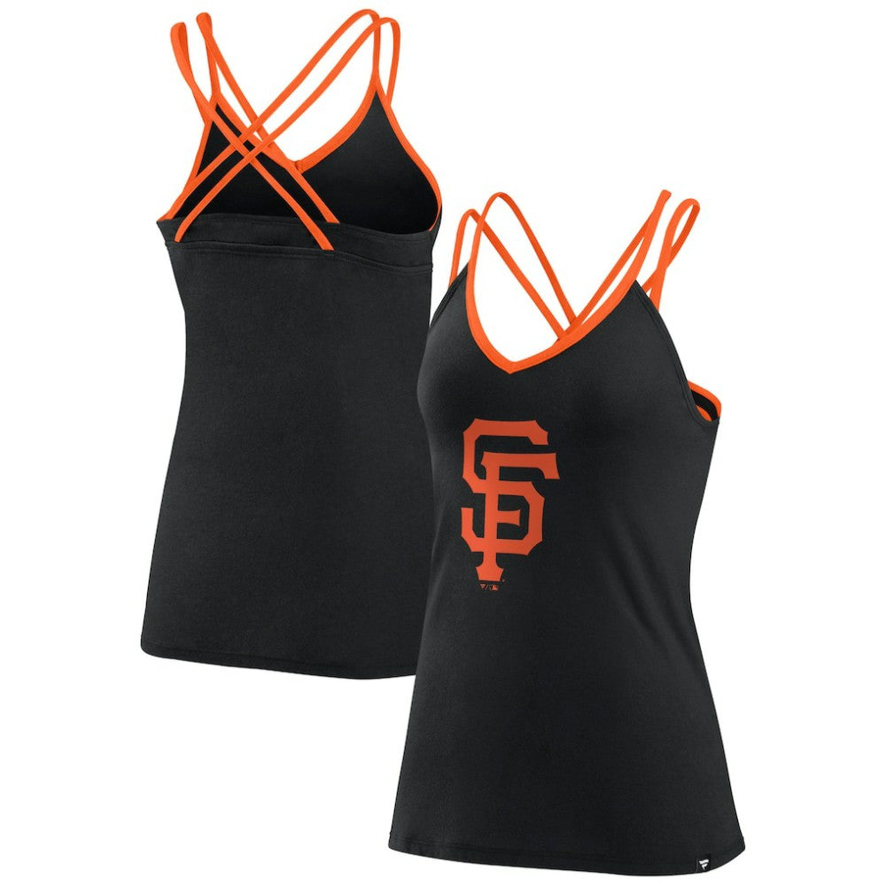 San Francisco Giants Fanatics Women's Barrel It Up Cross Back V-Neck Tank Top Outlet
