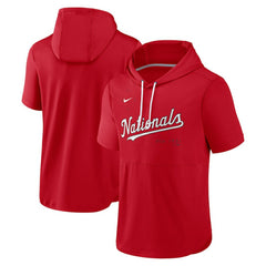 Washington Nationals Nike Springer Short Sleeve Team Pullover Hoodie Sale