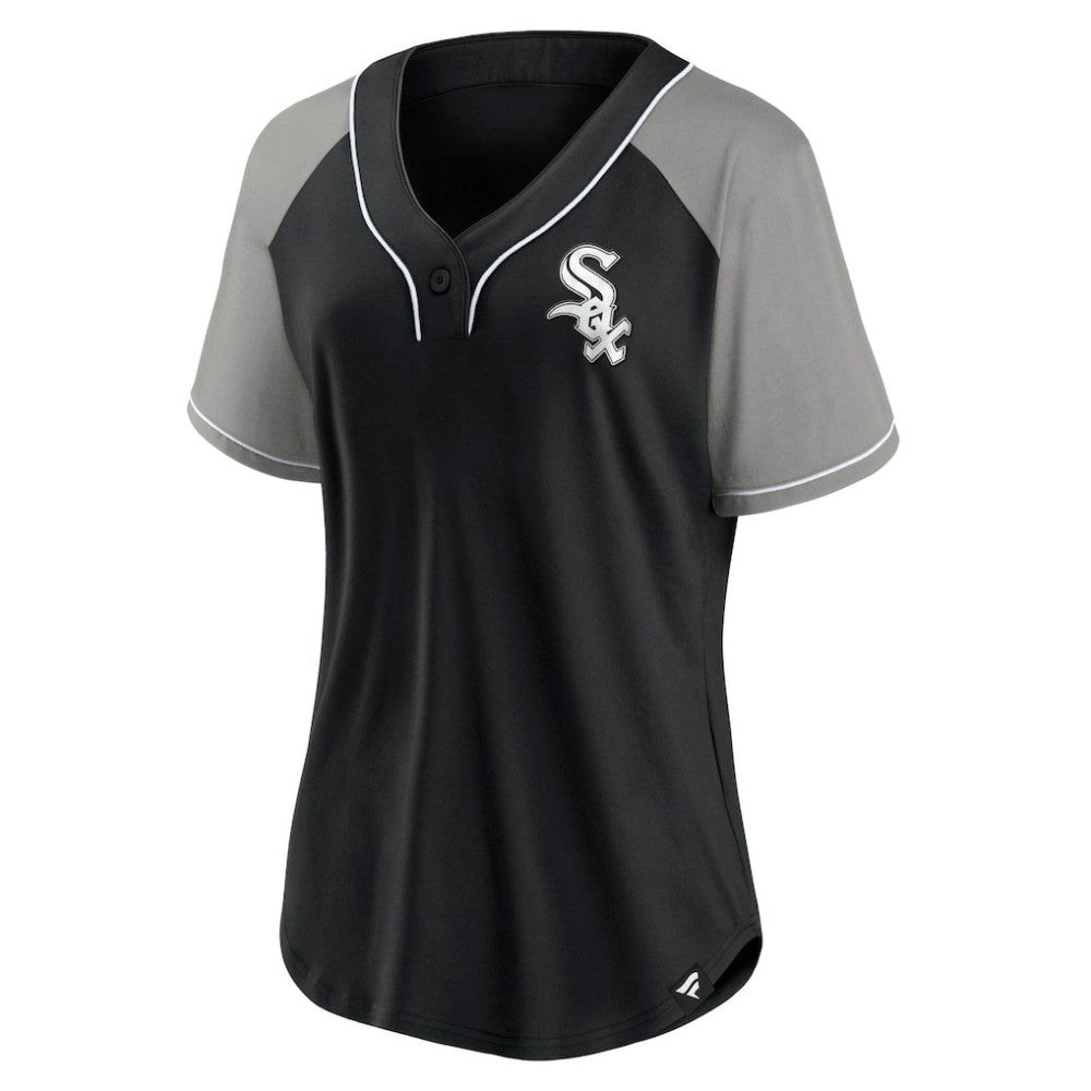 Chicago White Sox Fanatics Women's Ultimate Style Raglan V-Neck T-Shirt Near Me