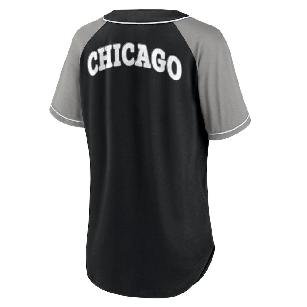 Chicago White Sox Fanatics Women's Ultimate Style Raglan V-Neck T-Shirt Near Me