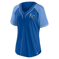 Kansas City Royals Fanatics Women's Ultimate Style Raglan V-Neck T-Shirt Discount