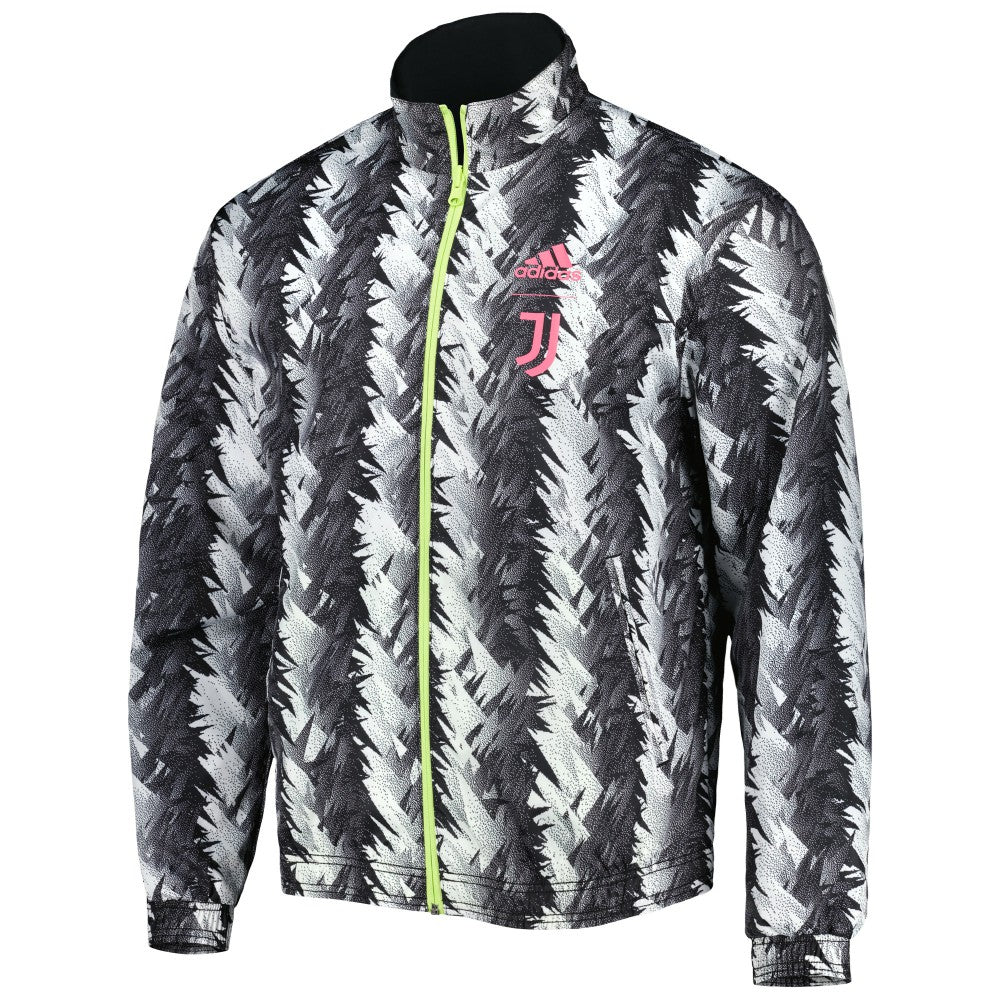 Adidas - Juventus 2022/23 On-Field Team Logo Anthem Reversible Full-Zip Jacket - Black