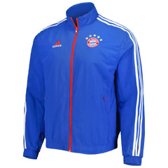 Adidas - Bayern Munich 2022/23 On-Field Team Logo Anthem Reversible Full-Zip Jacket - Blue