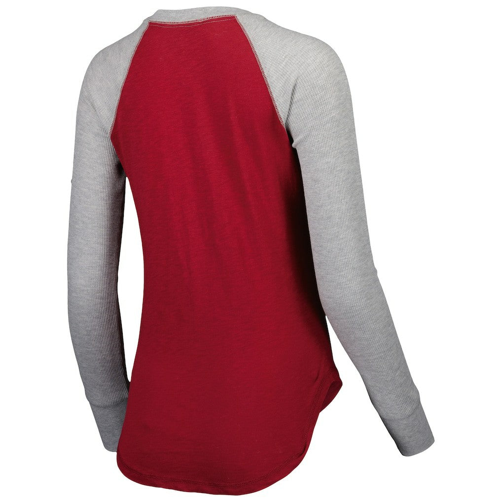 Washington Commanders Touch Women's Waffle Raglan Lightweight Long Sleeve T-Shirt - Burgundy - NFL