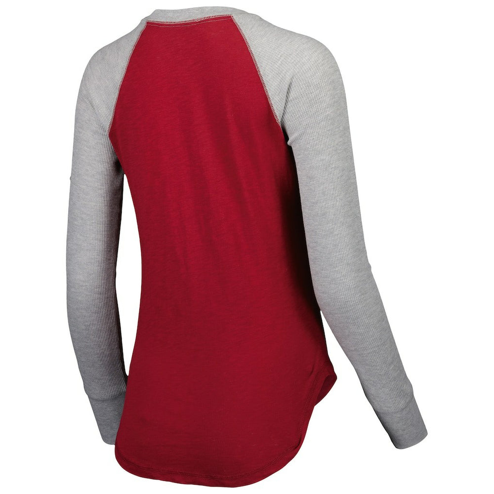 Washington Commanders Touch Women's Waffle Raglan Lightweight Long Sleeve T-Shirt - Burgundy - NFL