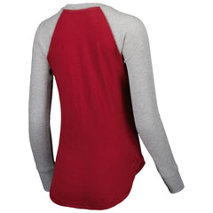 Washington Commanders Touch Women's Waffle Raglan Lightweight Long Sleeve T-Shirt - Burgundy - NFL