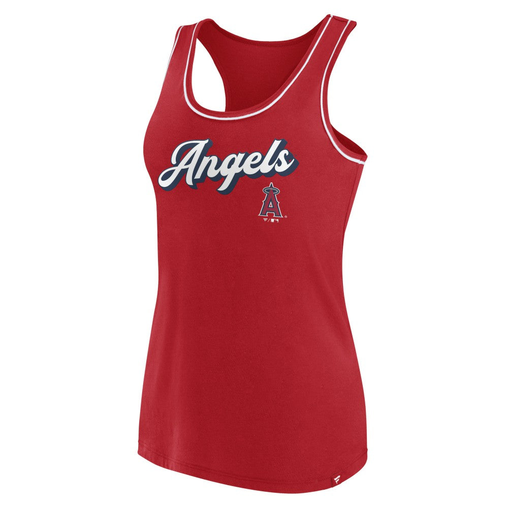 Los Angeles Angels Fanatics Women's Wordmark Logo Racerback Tank Top Near Me
