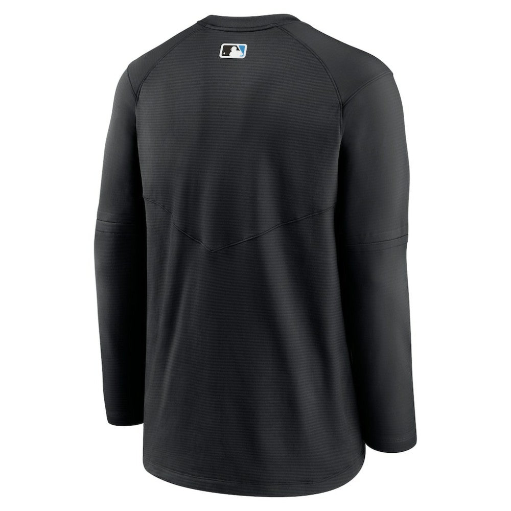 Miami Marlins Nike Authentic Collection Logo Performance Long Sleeve T-Shirt Sale