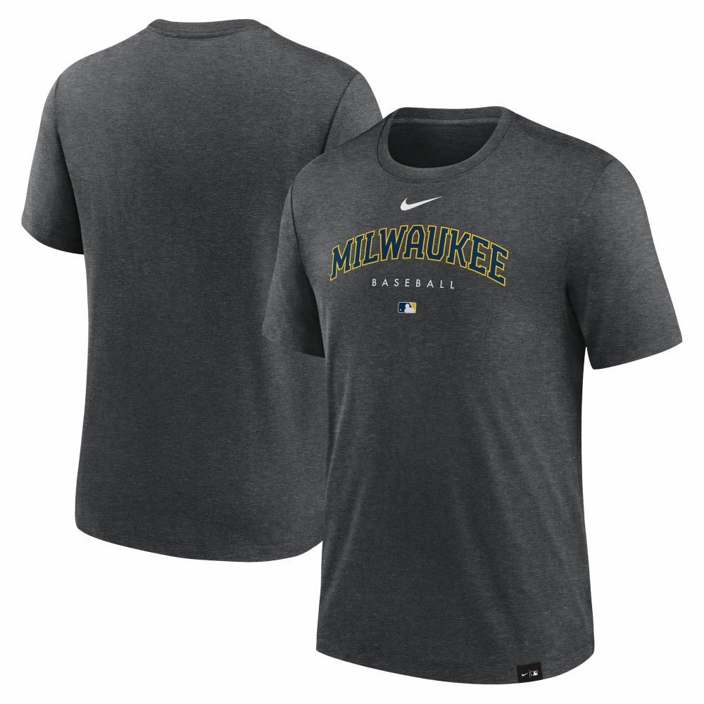Milwaukee Brewers Nike Authentic Collection Early Work Tri-Blend Performance T-Shirt for sale