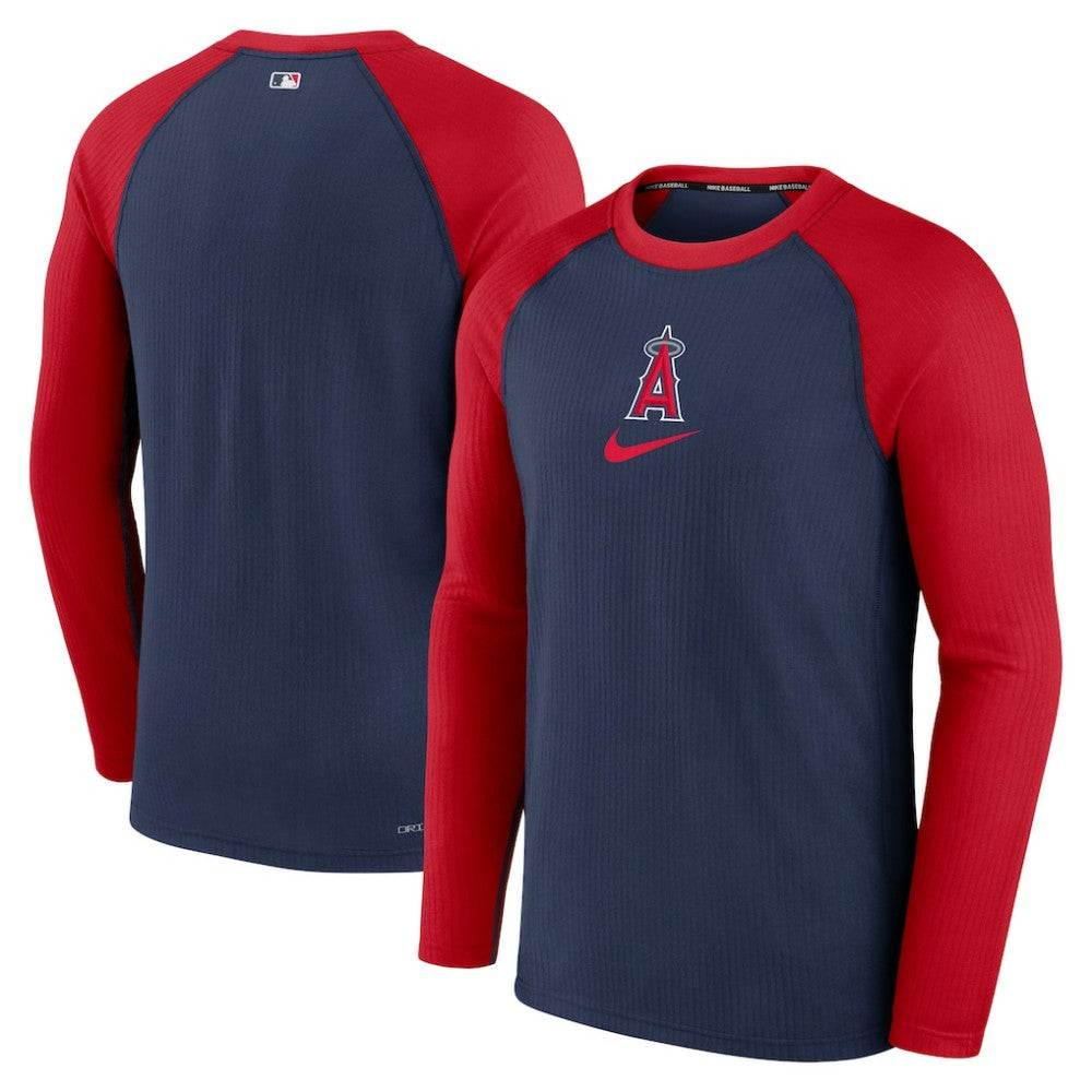 Los Angeles Angels Nike Authentic Collection Game Raglan Performance Long Sleeve T-Shirt Discount