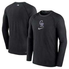 Colorado Rockies Nike Authentic Collection Game Raglan Performance Long Sleeve T-Shirt Near Me