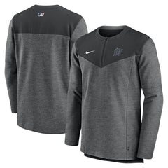 Miami Marlins Nike Authentic Collection Game Time Performance Half-Zip Top Sale