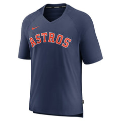 Houston Astros Nike Authentic Collection Pregame Raglan Performance V-Neck T-Shirt Discount