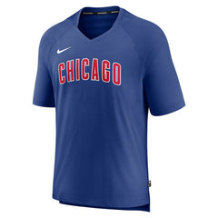 Chicago Cubs Nike Authentic Collection Pregame Raglan Performance V-Neck T-Shirt Near Me