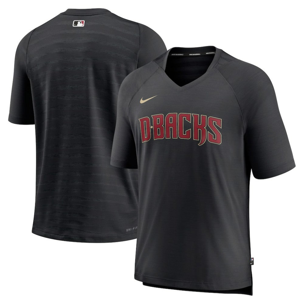 Arizona Diamondbacks Nike Authentic Collection Pregame Raglan Performance V-Neck T-Shirt Online