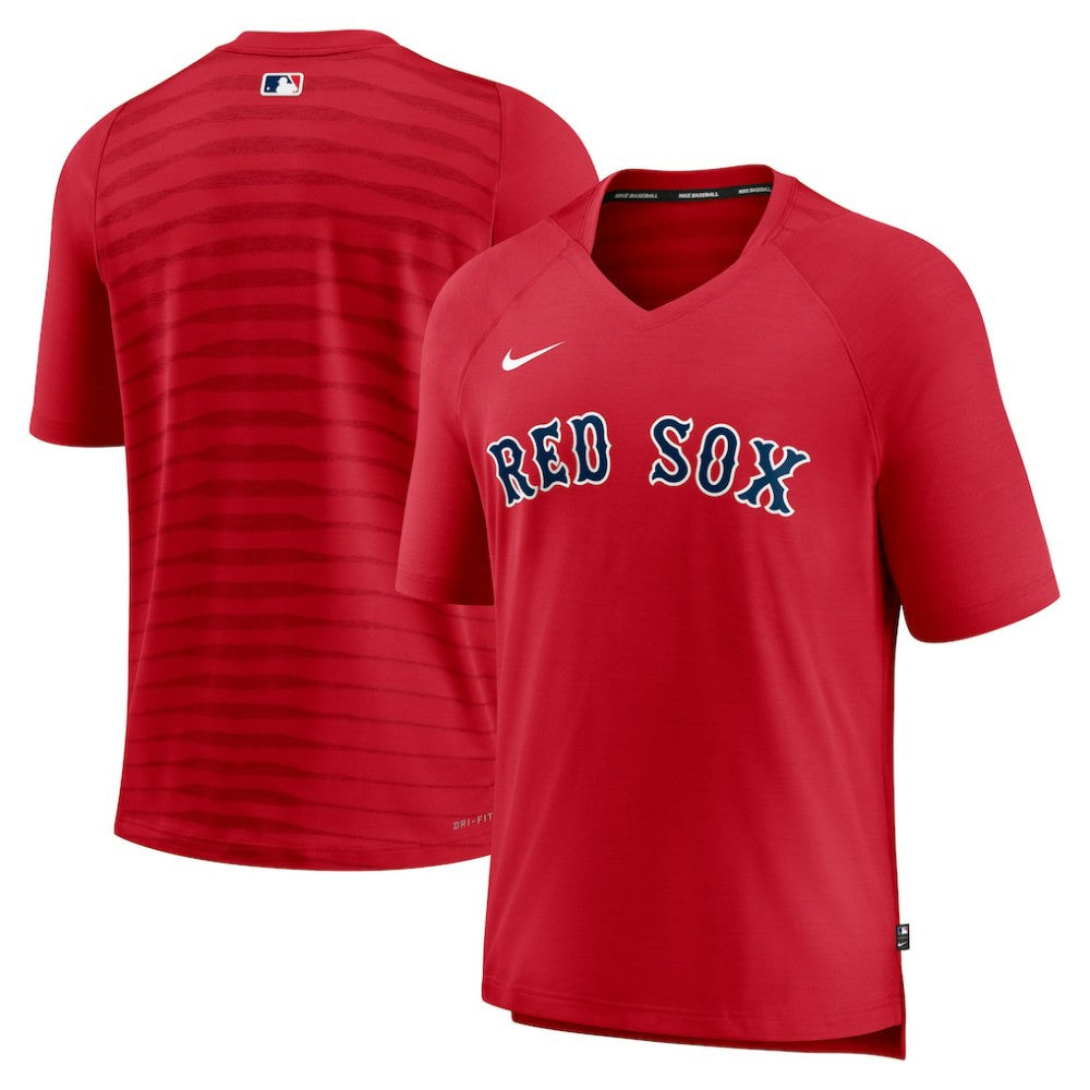 Boston Red Sox Nike Authentic Collection Pregame Raglan Performance V-Neck T-Shirt for sale
