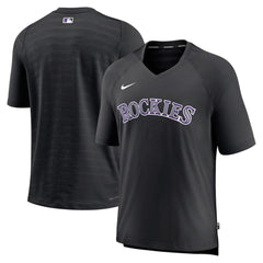 Colorado Rockies Nike Authentic Collection Pregame Raglan Performance V-Neck T-Shirt Online