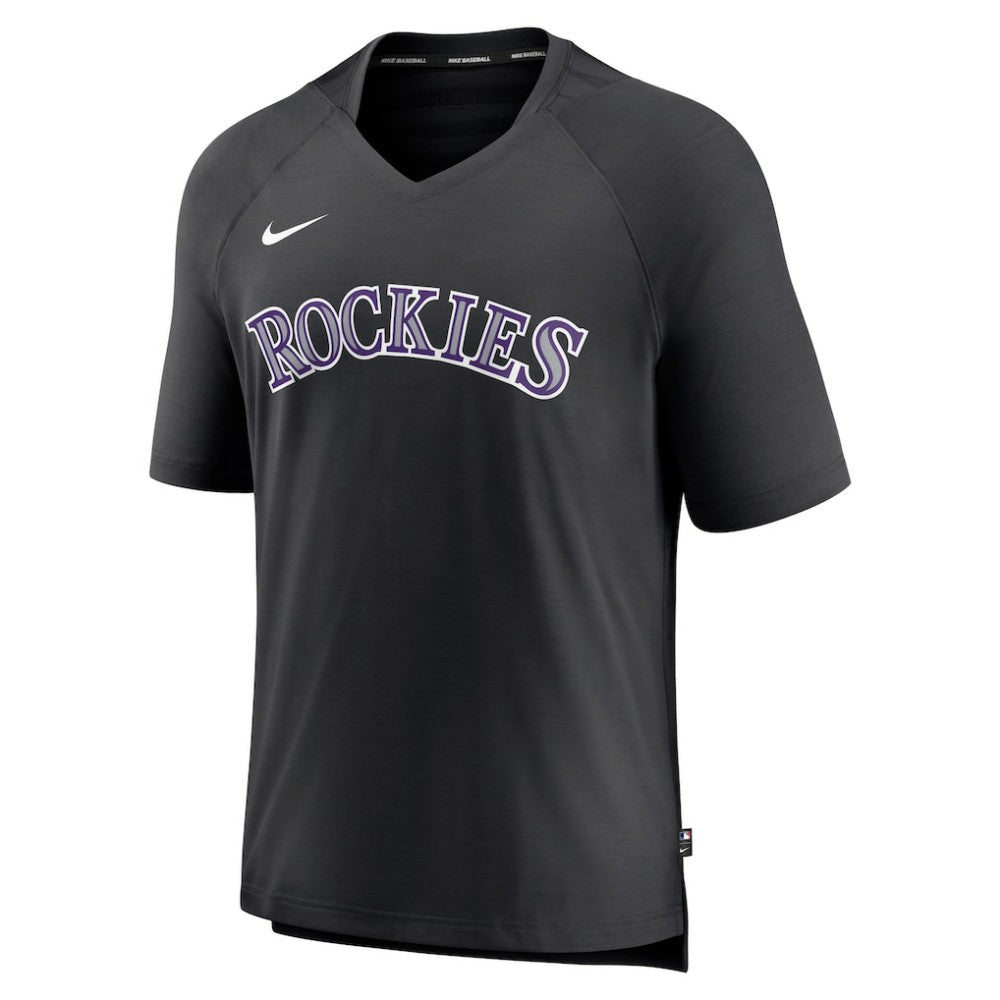 Colorado Rockies Nike Authentic Collection Pregame Raglan Performance V-Neck T-Shirt Online