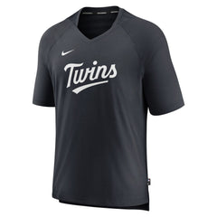 Minnesota Twins Nike Authentic Collection Pregame Raglan Performance V-Neck T-Shirt Outlet