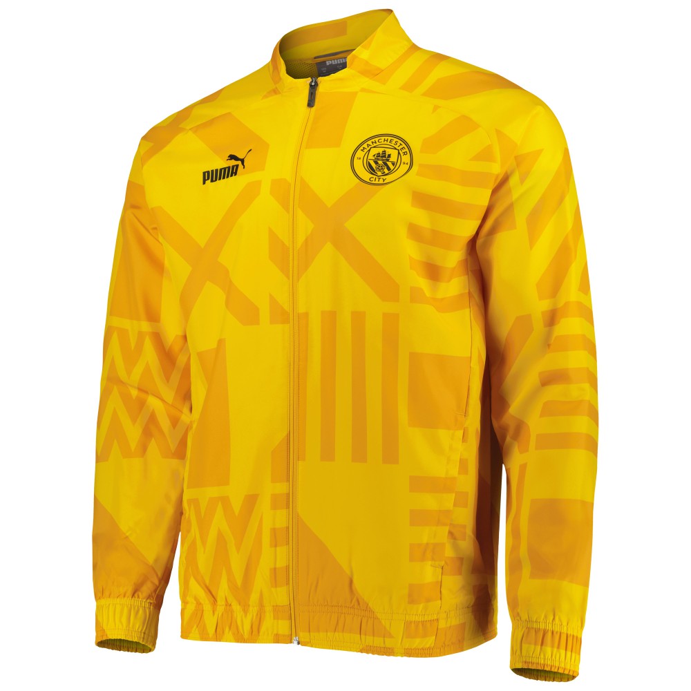 Puma - Manchester City Pre-Match Raglan Full-Zip Training Jacket - Yellow