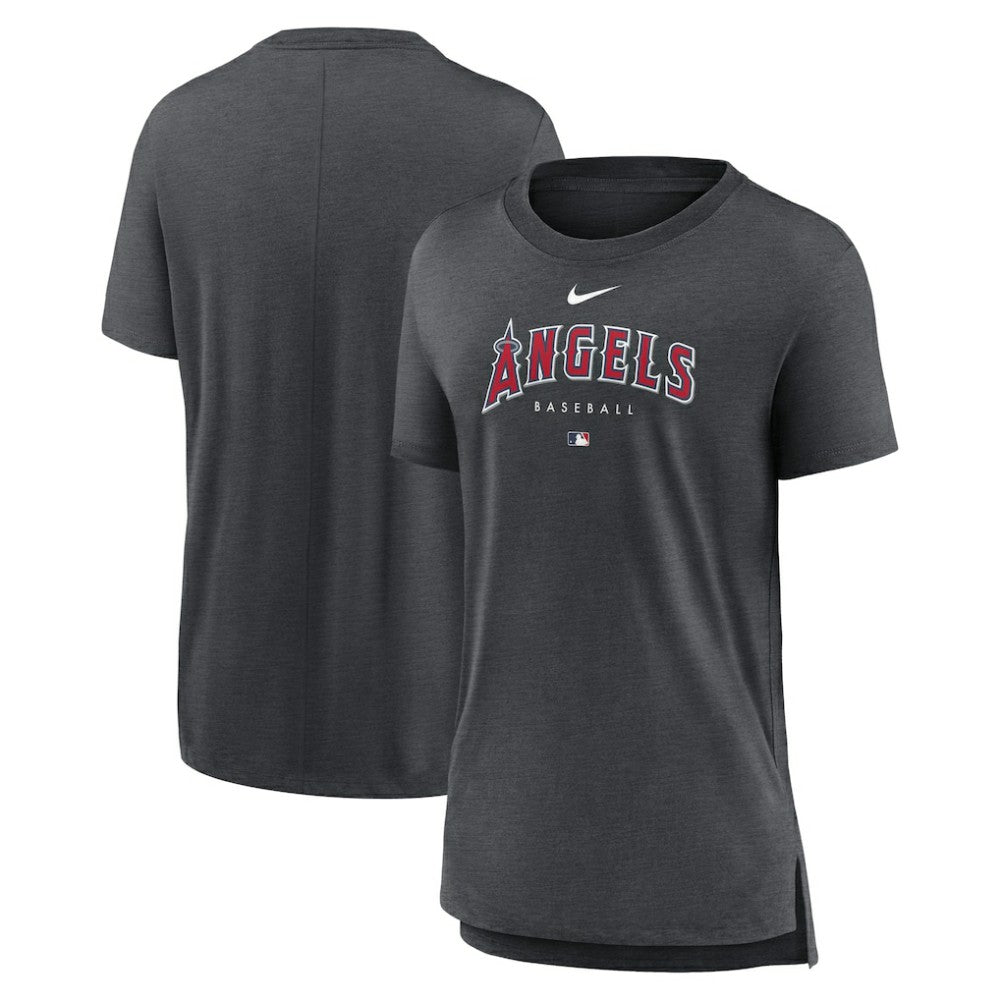 Los Angeles Angels Nike Women's Authentic Collection Early Work Tri-Blend T-Shirt for sale