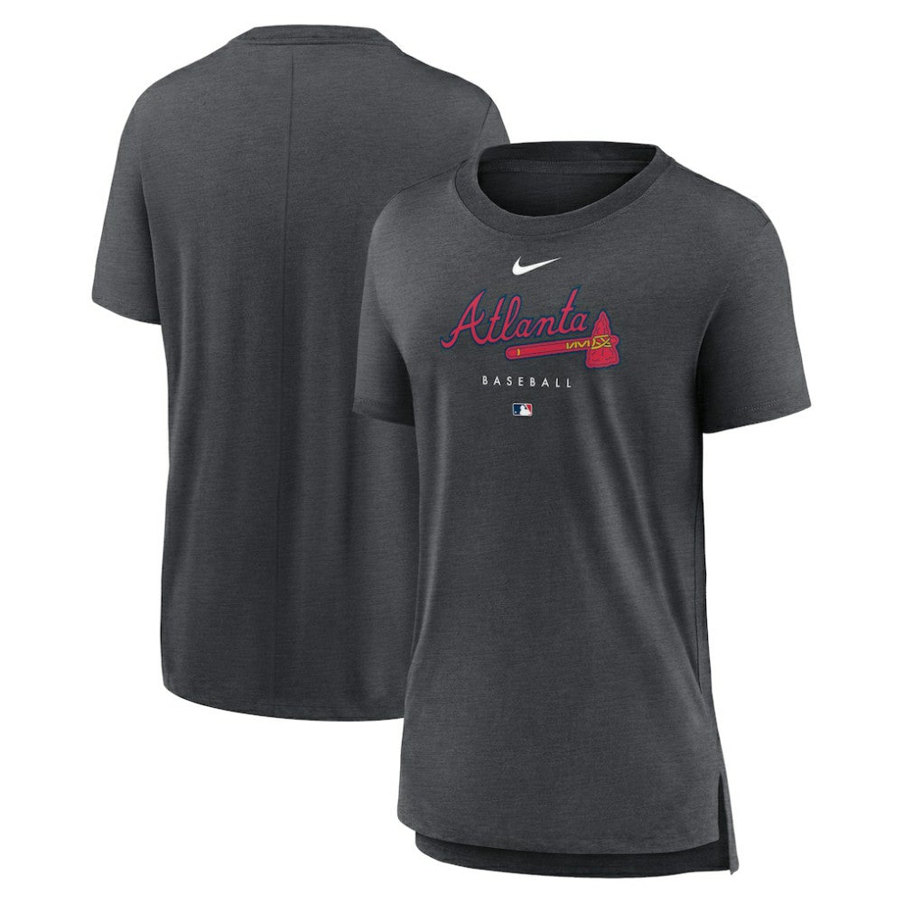 Atlanta Braves Nike Women's Authentic Collection Early Work Tri-Blend T-Shirt Online