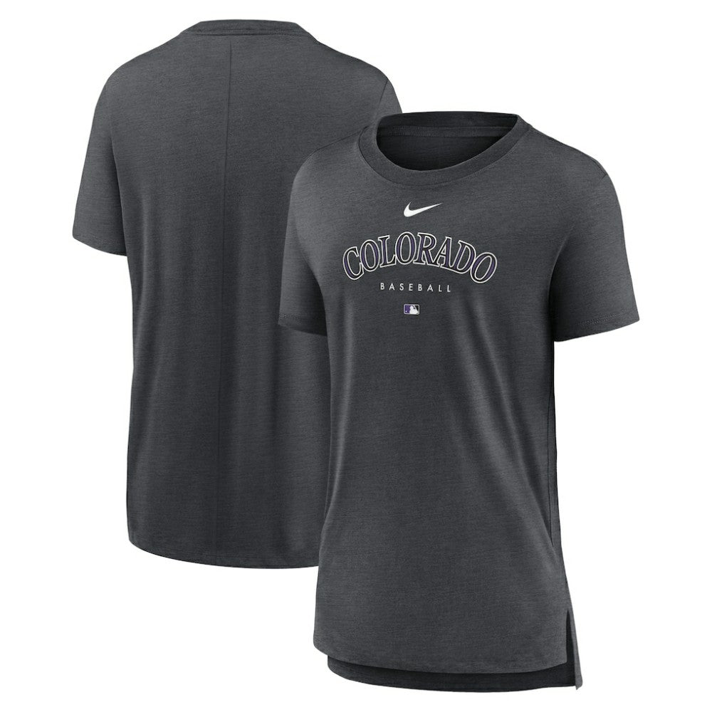 Colorado Rockies Nike Women's Authentic Collection Early Work Tri-Blend T-Shirt Sale