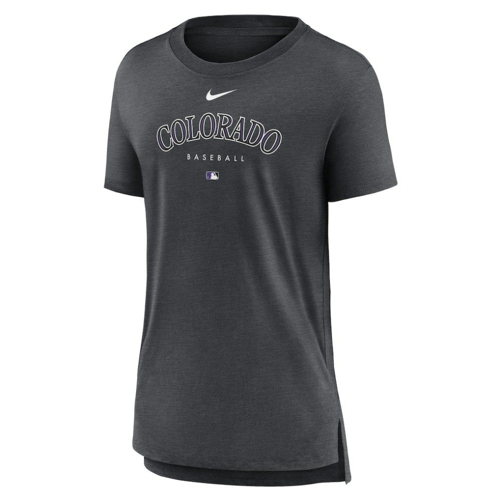 Colorado Rockies Nike Women's Authentic Collection Early Work Tri-Blend T-Shirt Sale