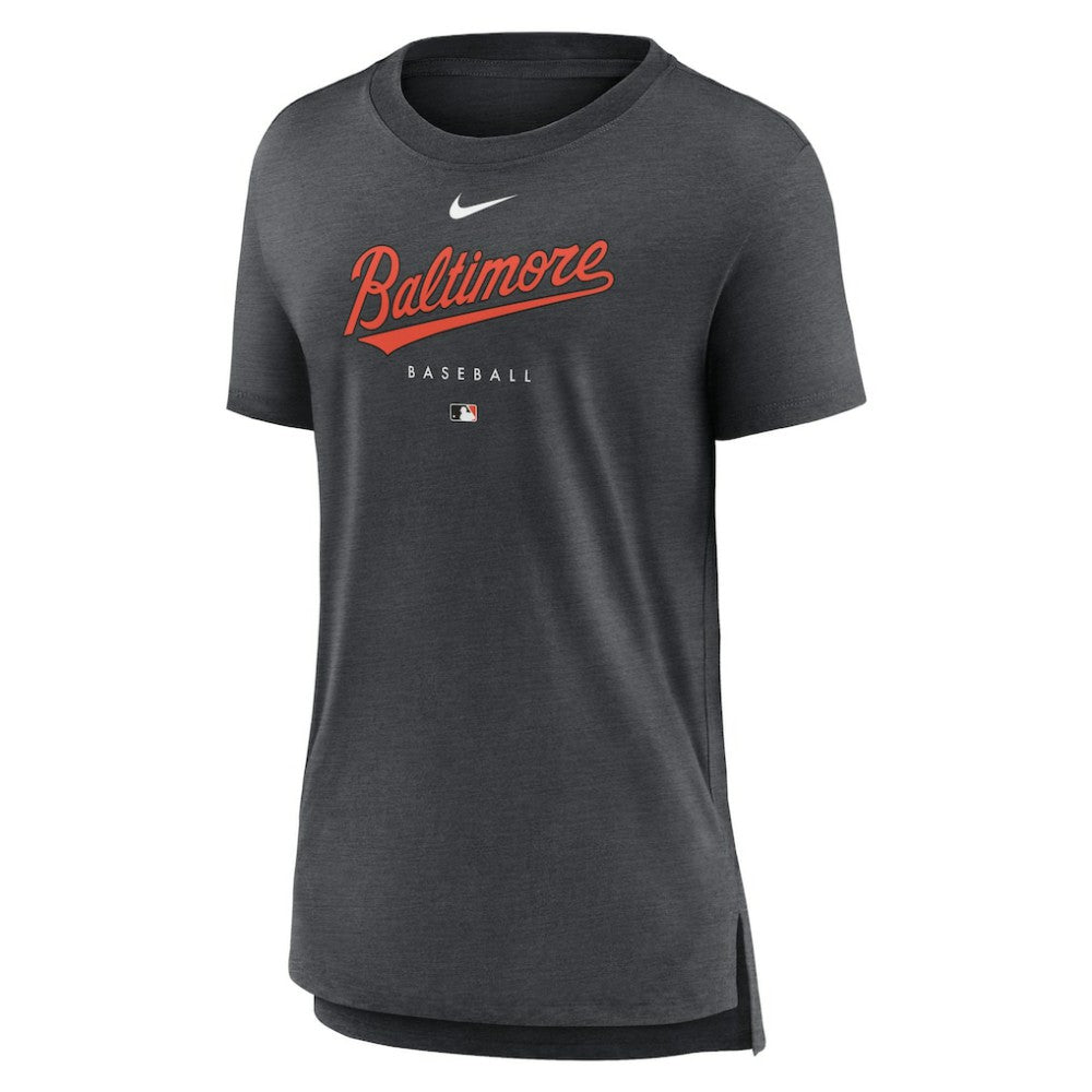 Baltimore Orioles Nike Women's Authentic Collection Early Work Tri-Blend T-Shirt Near Me