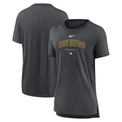 San Diego Padres Nike Women's Authentic Collection Early Work Tri-Blend T-Shirt Near Me