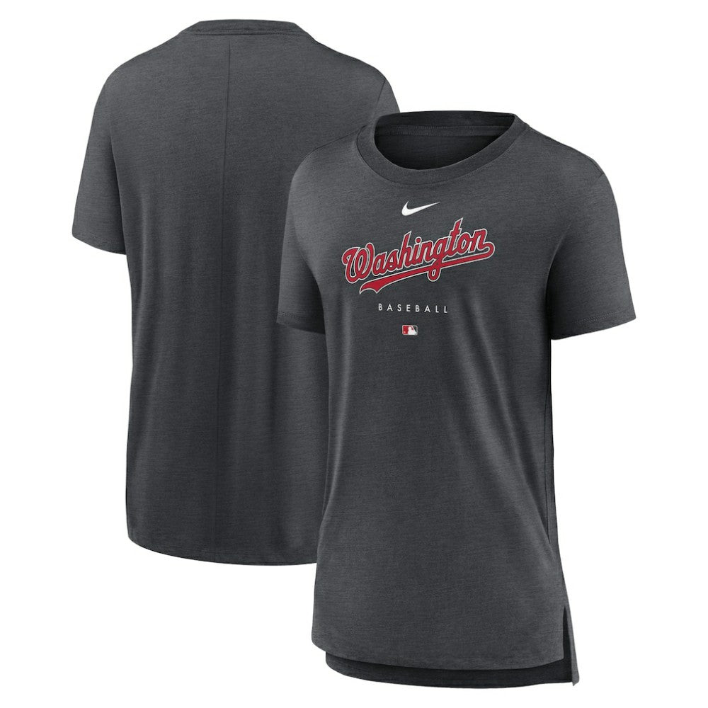 Washington Nationals Nike Women's Authentic Collection Early Work Tri-Blend T-Shirt Discount