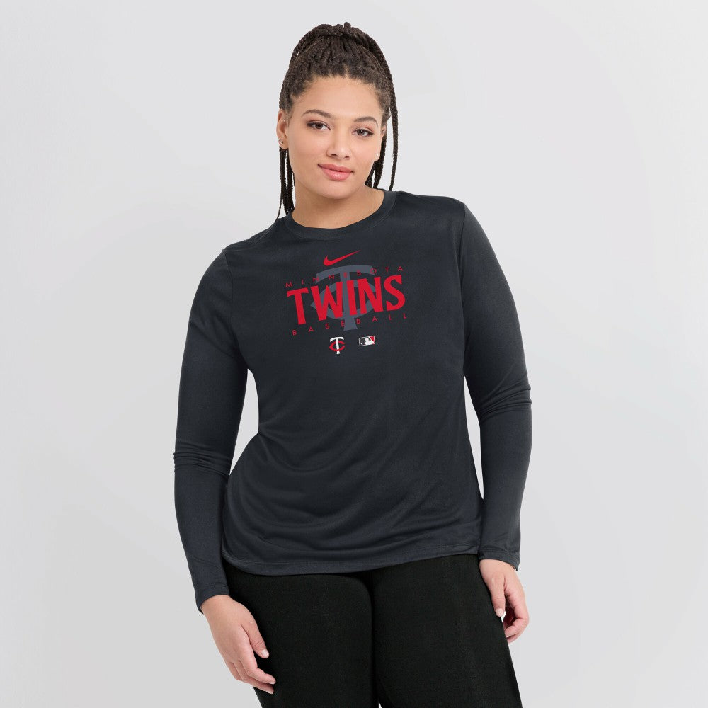 Minnesota Twins Nike Women's Authentic Collection Legend Performance Long Sleeve T-Shirt - Outlet