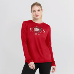 Washington Nationals Nike Women's Authentic Collection Legend Performance Long Sleeve T-Shirt Online