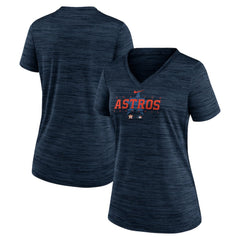 Houston Astros Nike Women's Authentic Collection Velocity Practice Performance V-Neck T-Shirt Near Me