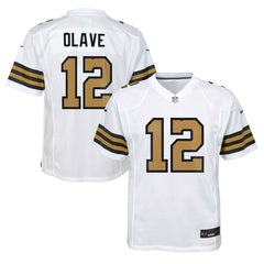 Chris Olave New Orleans Saints Youth Game Jersey - White - Nike