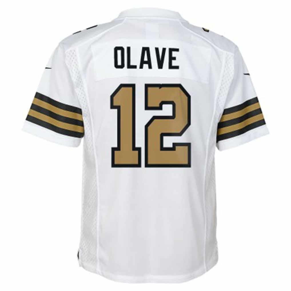Chris Olave New Orleans Saints Youth Game Jersey - White - Nike