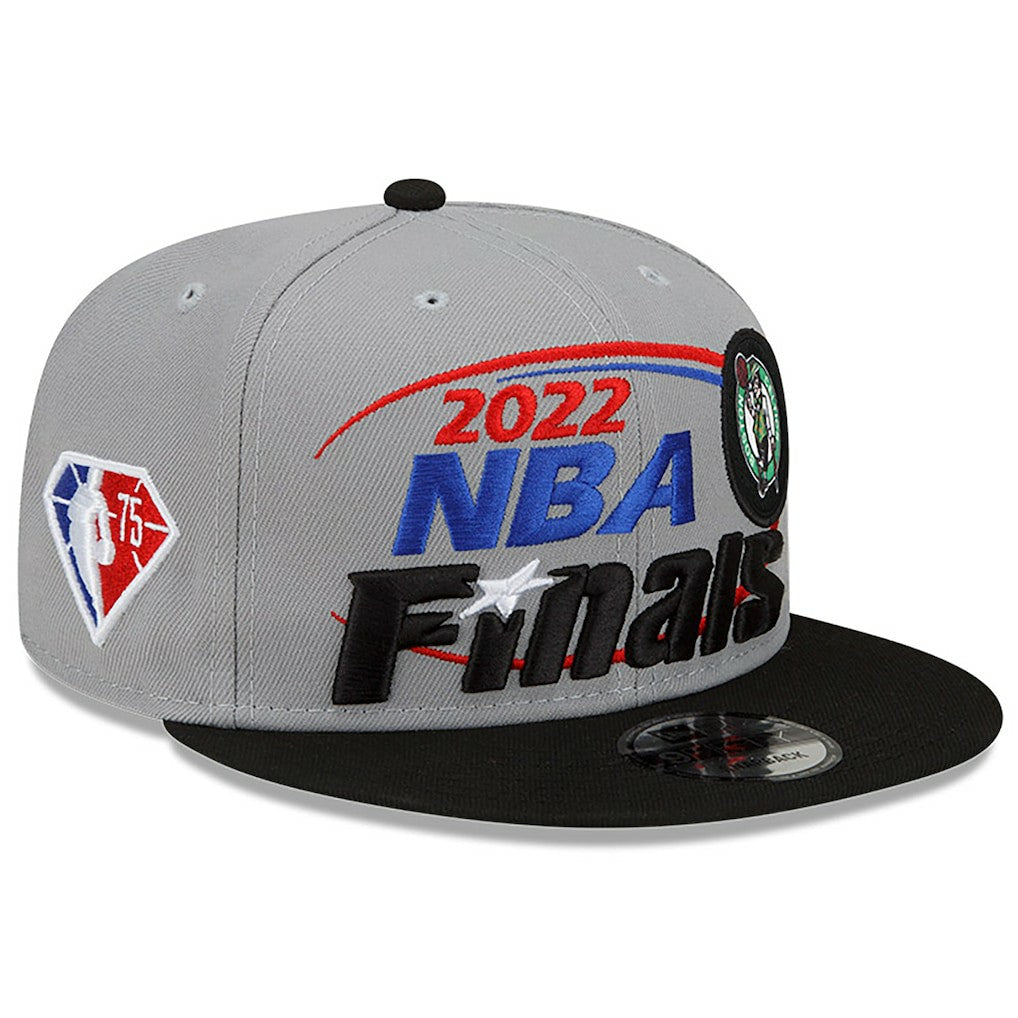 New Era Boston Celtics 2022 Eastern Conference Champions Locker Room 9FIFTY Snapback Adjustable Hat Gray/Black