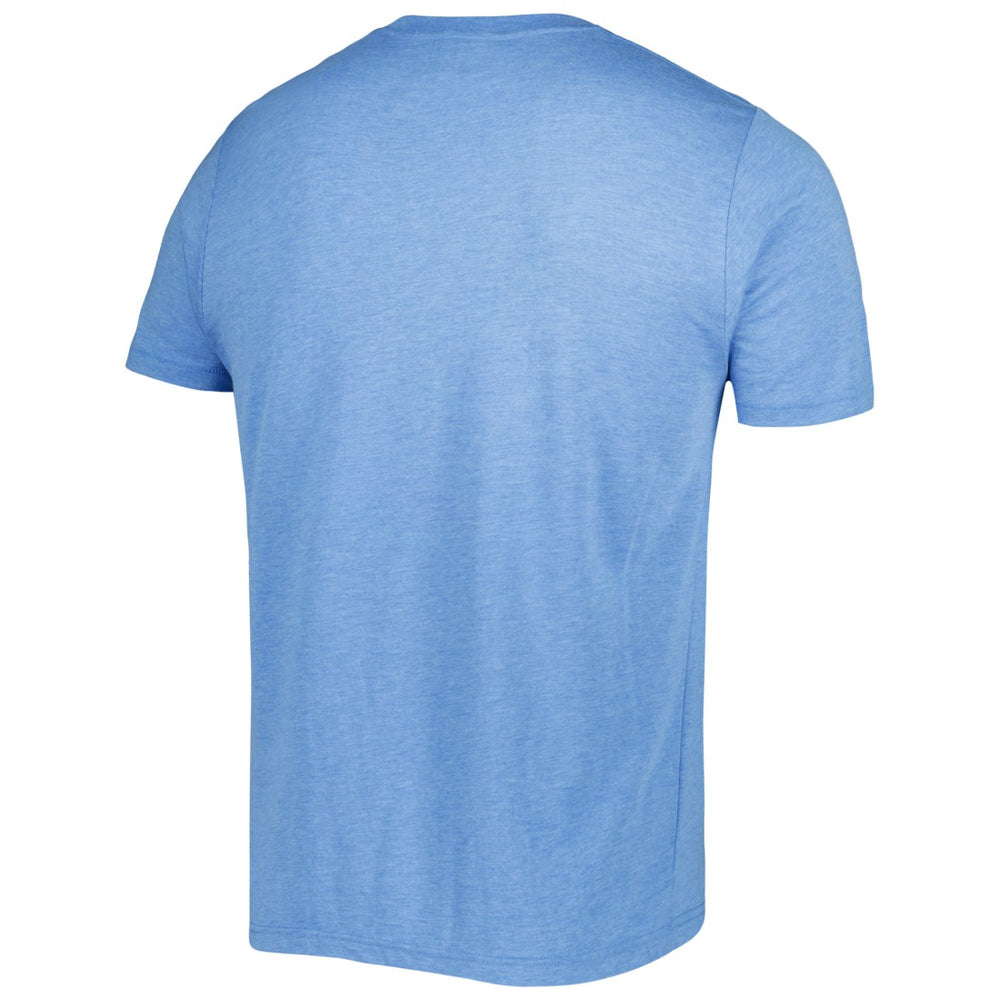 Eddie George Tennessee Titans Homage Caricature Retired Player Tri-Blend T-Shirt - Heathered Light Blue - NFL