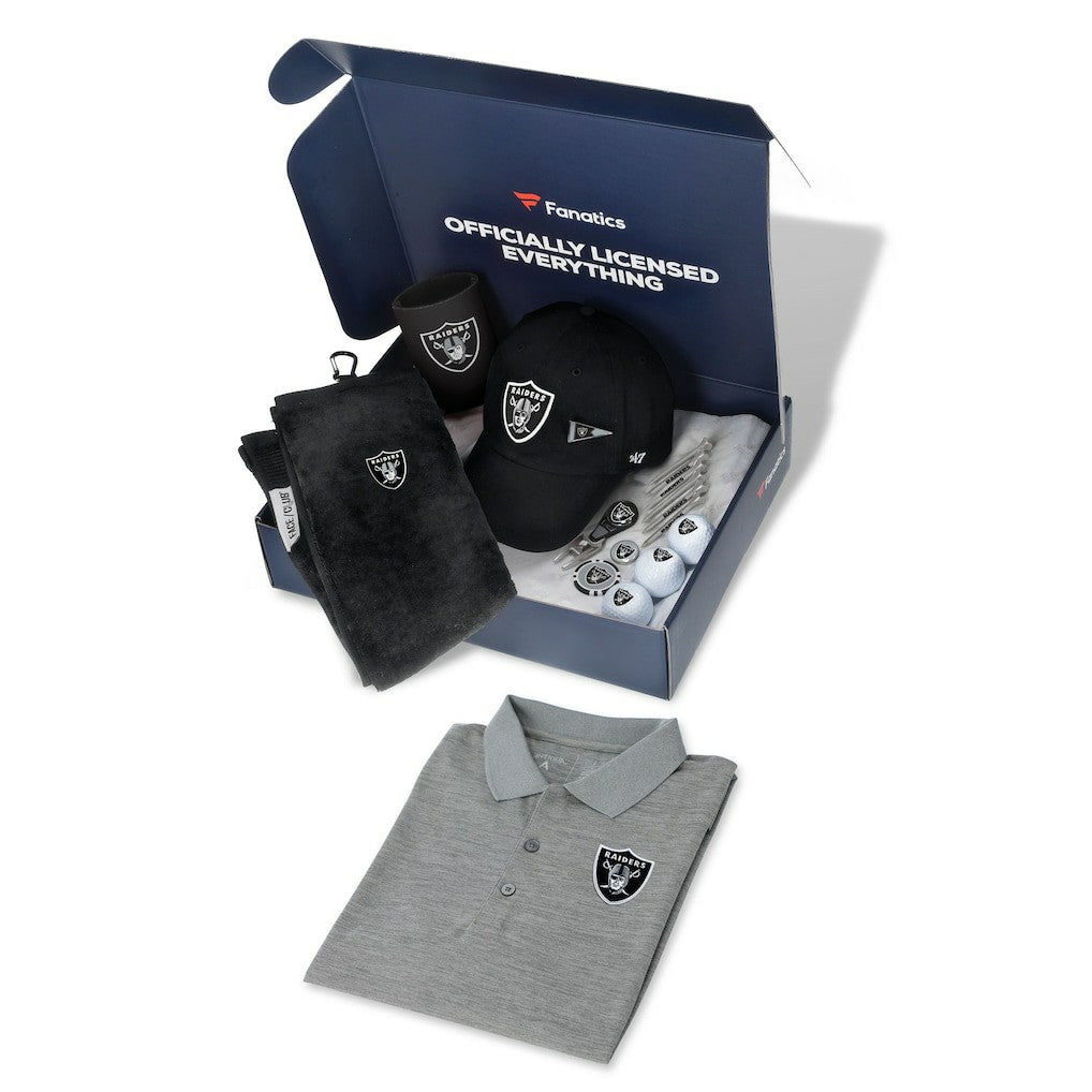 Las Vegas Raiders WinCraft Pack Golf Themed Gift Box - $155+ Value - Fanatics