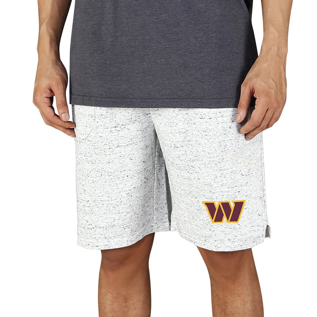 Washington Commanders Concepts Sport Logo Throttle Knit Jam Shorts - White/Charcoal - NFL