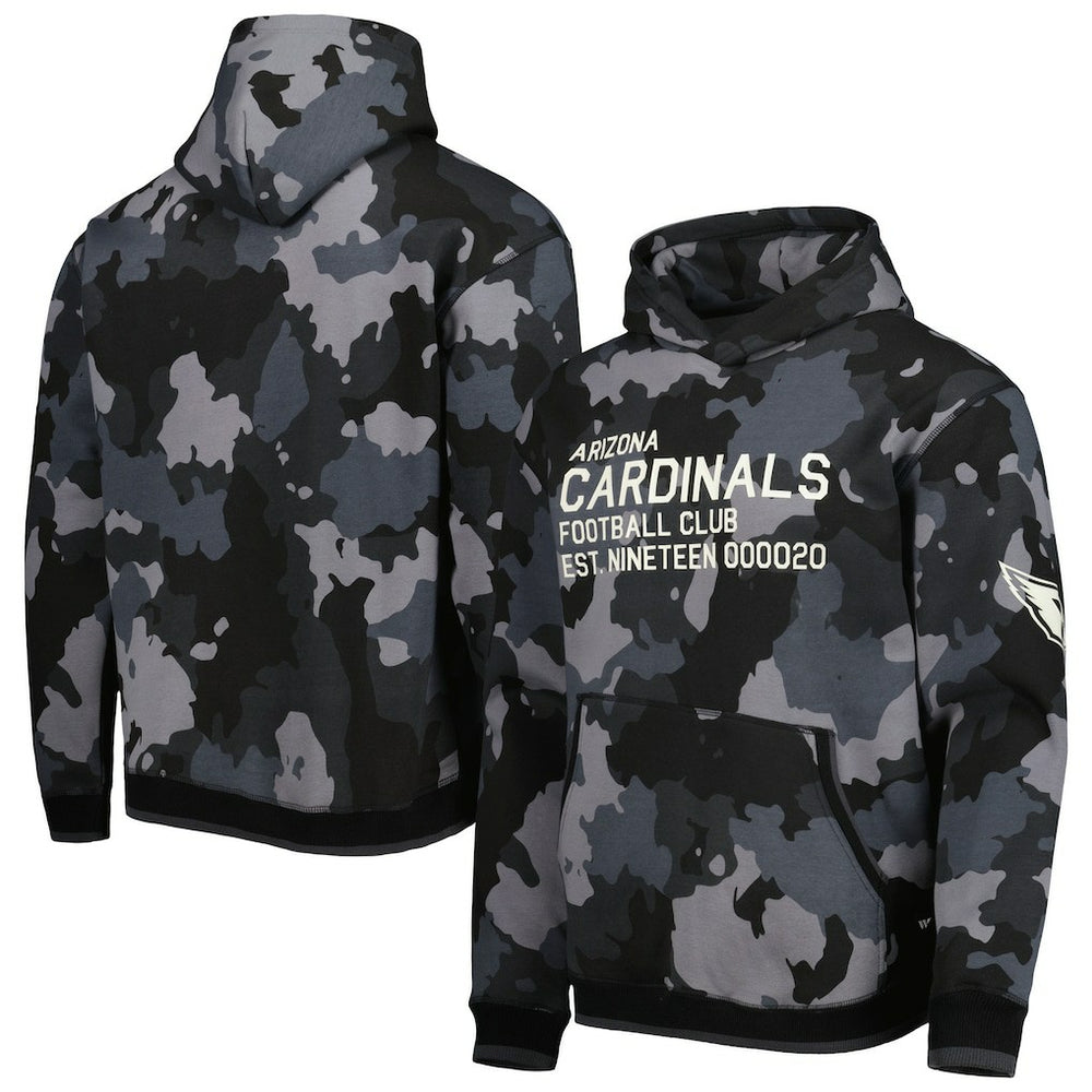 Arizona Cardinals The Wild Collective Camo Pullover Hoodie - Black - NFL