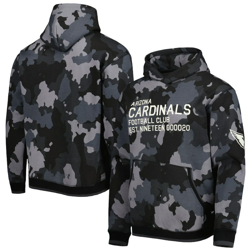 Arizona Cardinals The Wild Collective Camo Pullover Hoodie - Black - NFL
