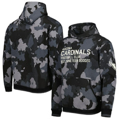 Arizona Cardinals The Wild Collective Camo Pullover Hoodie - Black - NFL