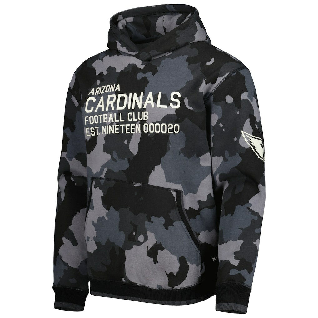 Arizona Cardinals The Wild Collective Camo Pullover Hoodie - Black - NFL