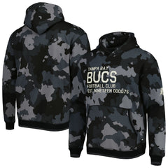 Tampa Bay Buccaneers The Wild Collective Camo Pullover Hoodie - Black - NFL