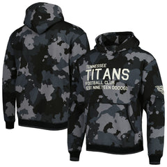Tennessee Titans The Wild Collective Camo Pullover Hoodie - Black - NFL