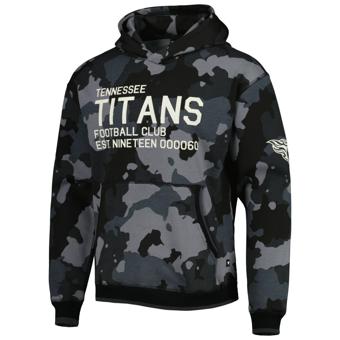 Tennessee Titans The Wild Collective Camo Pullover Hoodie - Black - NFL