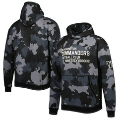 Washington Commanders The Wild Collective Camo Pullover Hoodie - Black - NFL